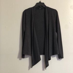 Dark grey throw over
